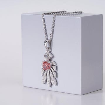 Hanger - 14 karaat Witgoud - 2.02ct. tw. Diamant (Lab-grown)