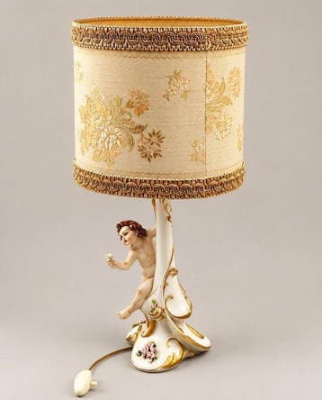 Capodimonte - Lampe - Porcelaine, Antiek en Kunst