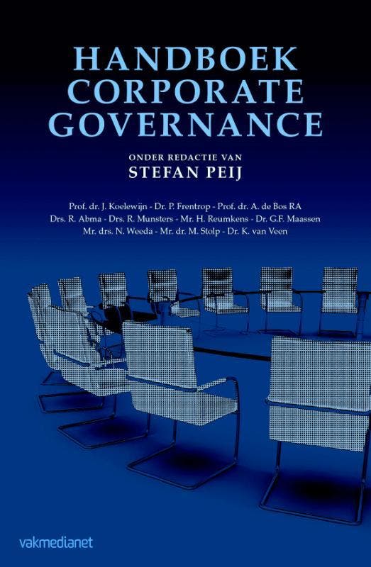 Handboek corporate governance 9789462760448 Stefan Peij, Boeken, Economie, Management en Marketing, Zo goed als nieuw, Verzenden