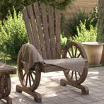 vidaXL Tuinstoelen 4 st Adirondack massief vurenhout, Tuin en Terras, Verzenden, Nieuw