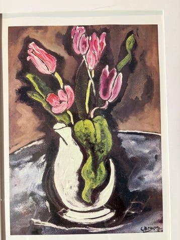 Georges Braque (1882-1963) - Le Vase de tulipes et la chasse