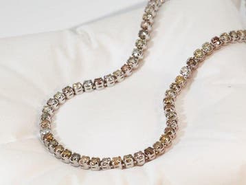 Zonder minimumprijs - Armband - 14 karaat Witgoud - 2.44ct., Nieuw