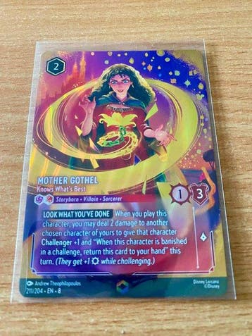 Disney - 1 Card - Disney Lorcana - Mother Gothel 211/204 -