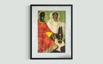 Salvatore Fiume (1915-1997) - Africane con la paziente, Antiquités & Art