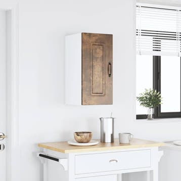 vidaXL Keukenbovenkast Kalmar bewerkt hout gerookt, Verzenden, Nieuw