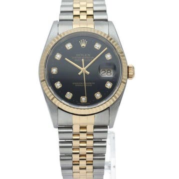 Rolex - Datejust mens watch 10P diamond - 16233G(Y) - Heren, Nieuw