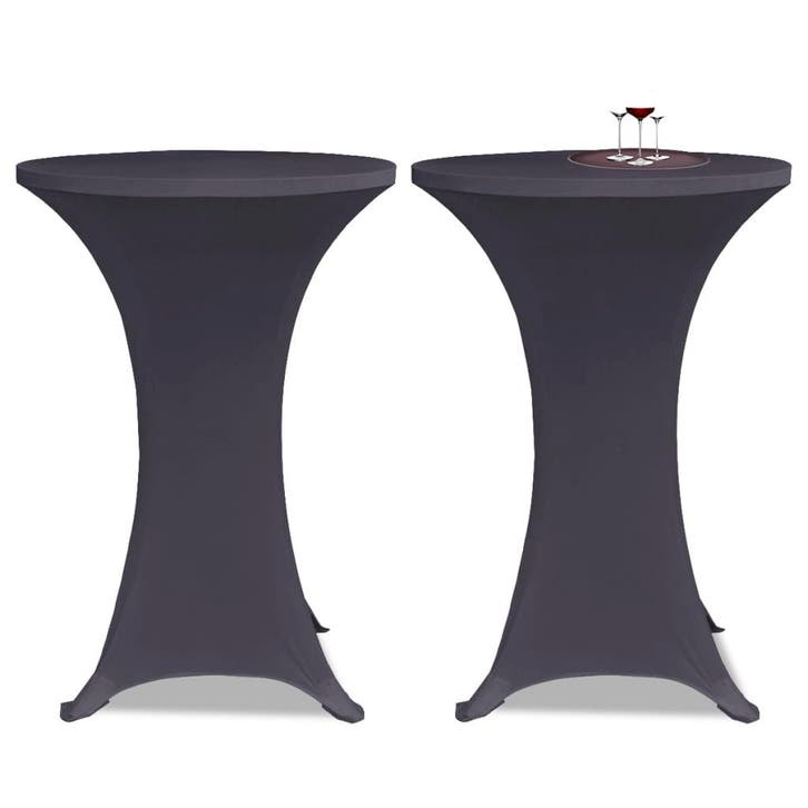 vidaXL Tafelhoes stretch antraciet 2st, Tuin en Terras, Tuinmeubel-accessoires, Nieuw, Verzenden