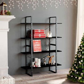 vidaXL Boekenkast met 4 schappen 100x30x140 cm grenenhout, Verzenden