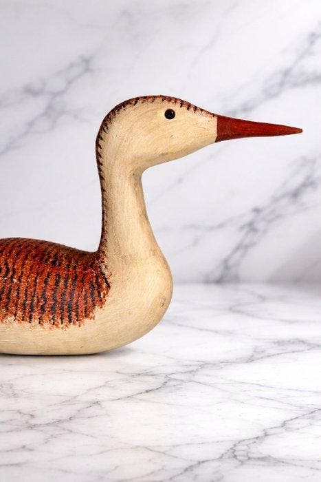 Lokeend - Elegante Uccello Trampoliere – Scultura Folk Art, Antiek en Kunst, Curiosa en Brocante