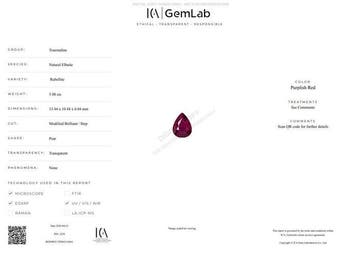 1 pcs Paars, Rood Toermalijn - 5.08 ct - nternational