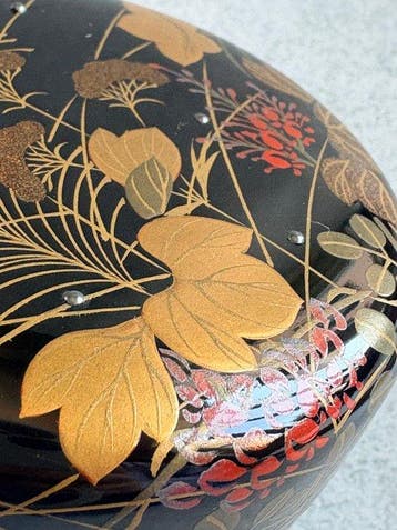 Natsume - Lak, hout, goudpoeder (Maki-e) - Herfstgrassen