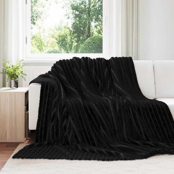 vidaXL plaid Zwart 270 x 240 cm 1.83 kg Fleece, Verzenden, Nieuw