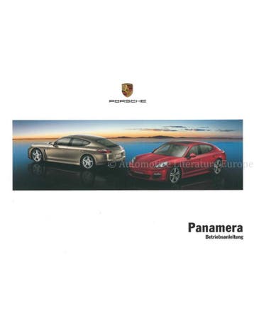 2011 PORSCHE PANAMERA INSTRUCTIEBOEKJE DUITS, Ophalen of Verzenden