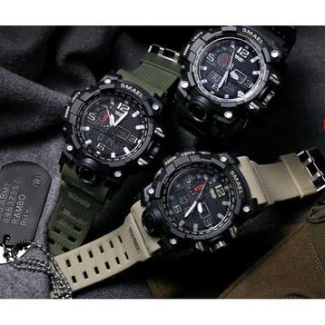 Militair Duik Horloge voor Heren - Rubber Bandje Kwarts, Verzenden