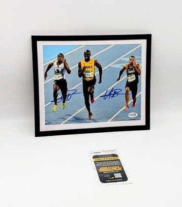 Usain Bolt - Gesigneerde foto - Beckett-gecertificeerde