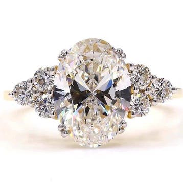 Zonder minimumprijs - Ring - 18 karaat Geel goud - 3.44ct., Nieuw