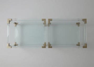Bijzettafel (2) - Set van twee vintage Hollywood Regency, Nieuw