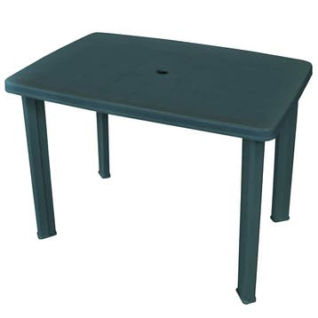 vidaXL Tuintafel 101x68x72 cm kunststof groen, Jardin & Terrasse, Verzenden