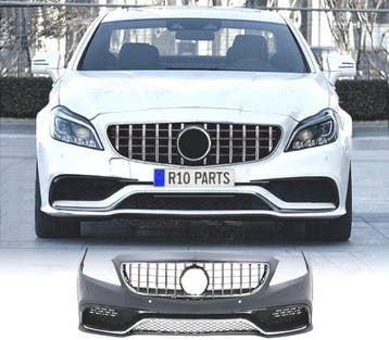 PARE-CHOCS AVANT MERCEDES CLASSE CLS W218 11-14 LOOK AMG PDC, Verzenden
