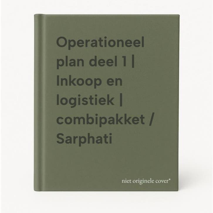 Operationeel plan deel 1 | Inkoop en logistiek | combipakket, Boeken, Schoolboeken, Zo goed als nieuw, Verzenden