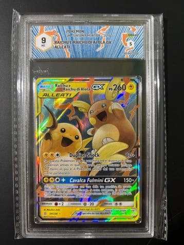 Pokémon - 1 Graded card - Raichu, Raichu di Alola 54/236, Hobby en Vrije tijd, Nieuw