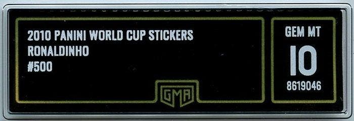Panini - 2010 - World Cup - GMA 10 - Gem Mint - Ronaldinho, Collections, Autocollants