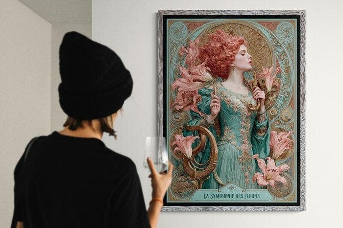 I_KONIQ - La Symphonie des fleurs, Antiquités & Art, Curiosités & Brocante