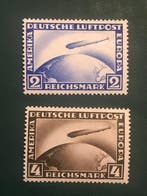 Duitse Rijk 1928 - Zeppelin : 2 en 4 Mark - MNH - Michel, Postzegels en Munten, Gestempeld