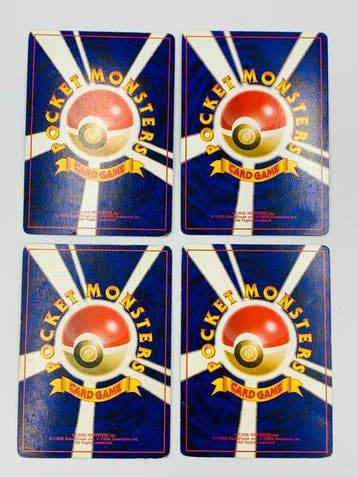 Pokémon - 4 Card - Vintage Japanese - Fighting-type Base Set