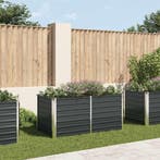 vidaXL Plantenbak verhoogd 160x80x77 cm gegalvaniseerd staal, Verzenden, Nieuw