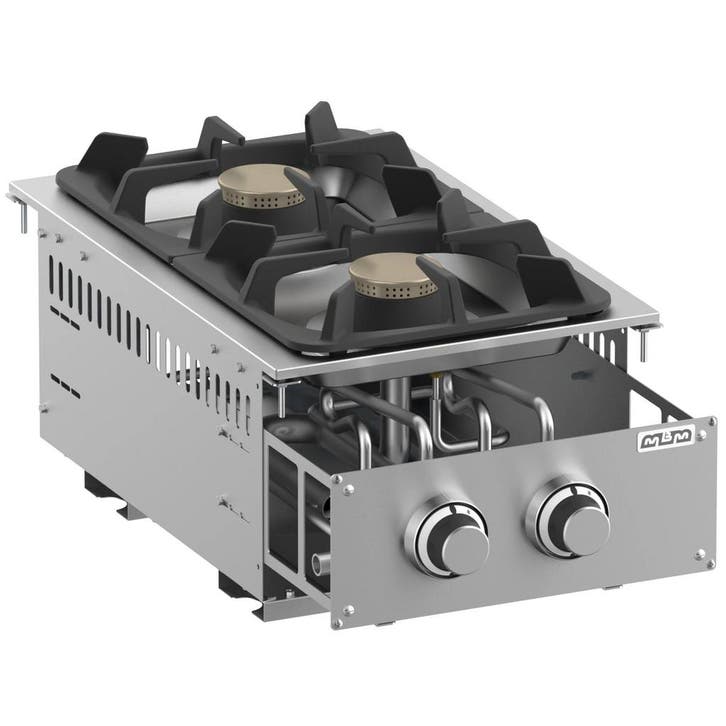 Inbouw Gasfornuis | DROP-IN | Gas | 2 Branders (2x 5.5kW) |, Zakelijke goederen, Horeca | Keukenapparatuur, Nieuw in verpakking