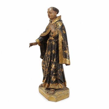 sculptuur, Saint Francis of Assisi - 18th Century - 25 cm -, Antiek en Kunst