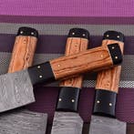 Keukenmes - Chefs knife - Gevouwen staal, Pakka-hout en