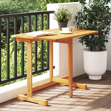 vidaXL Balkontafel inklapbaar 90x60x72 cm massief acaciahout, Verzenden, Nieuw