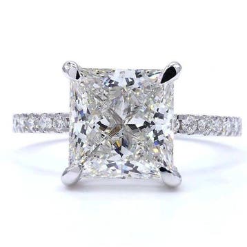 Sans prix de réserve - Bague - 18 carats Or blanc - 4.33ct., Bijoux, Sacs & Beauté