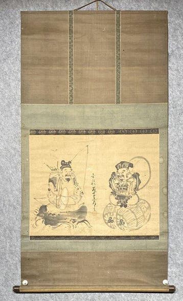 De Zeven Geluksgoden - Papier - Kk Gy - Japan - Meiji