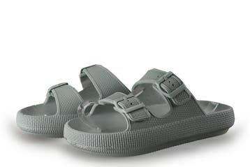 Buwege Slippers in maat 42 Groen, Kleding | Dames, Schoenen, Slippers, Verzenden, Buwege, Zo goed als nieuw