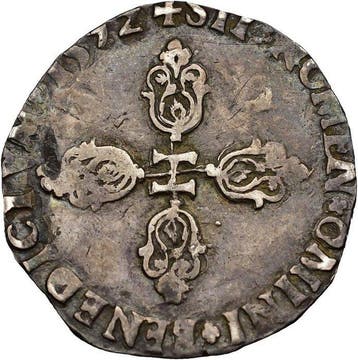 Frankrijk. Henri IV (1589-1610). 1/2 Franc 1592-K, Bordeaux