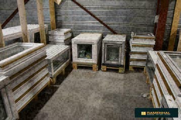 Deuren, dubbele deuren, ramen, schuiframen RAMENHAL zolder, Ophalen, Buitendeur