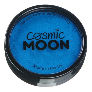 Cosmic Moon Metallic Pro Face Paint Cake Pots Blue 36g, Verzenden, Nieuw