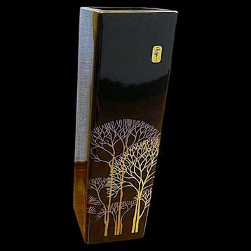Vase - Vase en céramique Arita-yaki () noir émaillé, Antiquités & Art