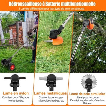 Accu kantenmaaier, 21 Volt met 2 accus en drie messen, m..., Ophalen of Verzenden