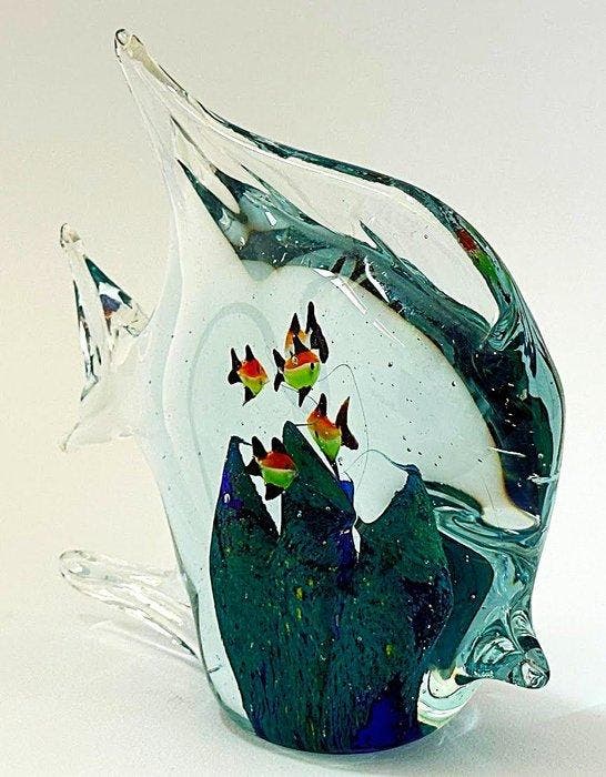 Acquario Tropicale a Forma di Pesce – Anni 80 - 18,5 x 20 x, Antiek en Kunst, Curiosa en Brocante