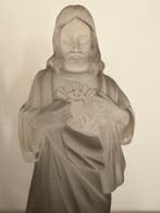 Etling - Beeldje, Sacré-Cœur de Jésus - 21 cm - Glas - 1930, Antiquités & Art
