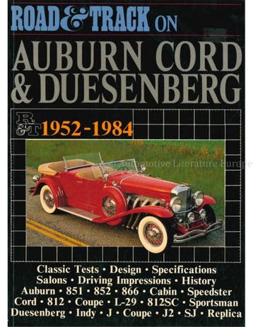ROAD & TRACK ON AUBURN, CORD & DEUSENBERG 1952-1984