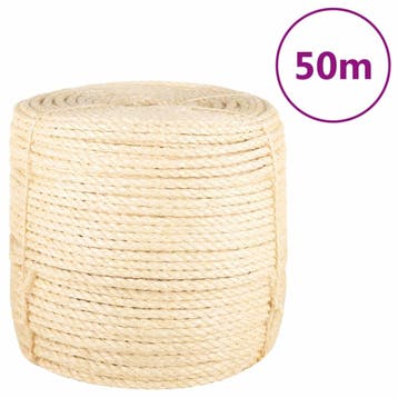 vidaXL Touw 8 mm 50 m 100% sisal, Verzenden
