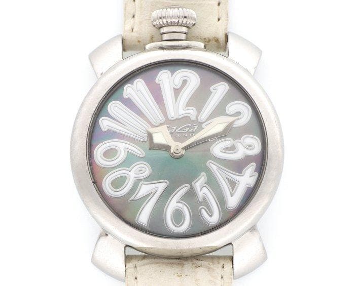 GaGà Milano - 40mm Floating Shell Pearl - Sans prix de, Handtassen en Accessoires, Horloges | Heren
