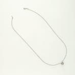 Ketting met hanger - 18 karaat Witgoud - 0.52ct. tw. Diamant