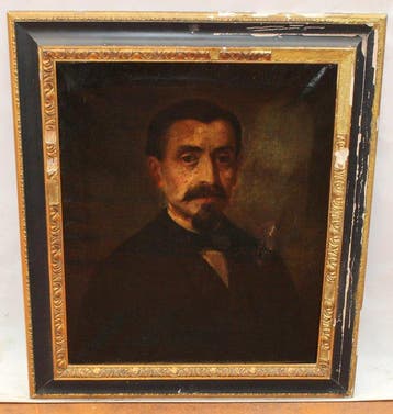 Ecole française (XIX) - Portrait dun gentleman