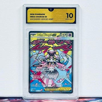 Pokémon Graded card - MEGA DIANCIE 267 - Pokémon - GG 10